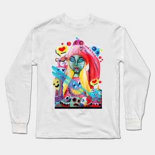 hooo nikka painting Long Sleeve T-Shirt